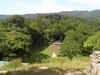 Vue du haut de l'unique pyramide de Bonampak