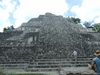 Site archéologique de Becan, la pyramide est haute de 32 mètres