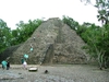 Pyramide de Coba sous la pluie