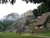 Palenque s'éveille au petit matin dans la brume