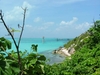 Vue sur les eaux turquoises et les plages d'Isla Mujeres