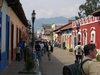 Foule le dimanche dans les rues de San Cristobal