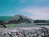 La fameuse pyramide de la Lune à Teotihuacan