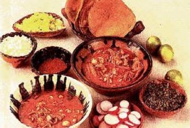 Pozole (soupe de maïs et poulet)